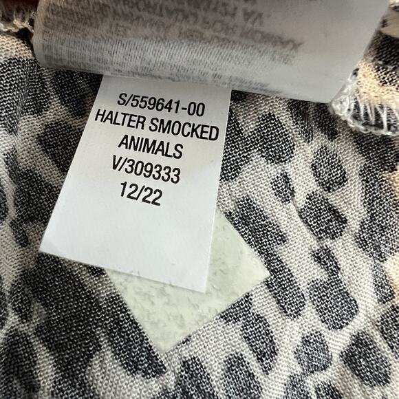 Old Navy Midi Halter Dress Womens Small Abstract Print Boho Resort Vacation Chic - Picture 10 of 11